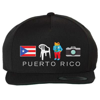 Puerto Rico Dtmf Wool Snapback Cap