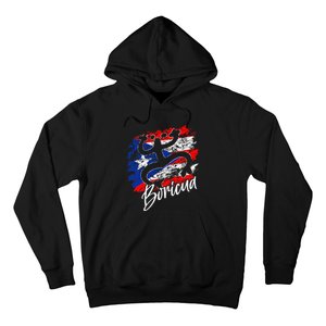 Puerto Rico Distressed Rican Roots Coqui Taino Boricua Frog Hoodie