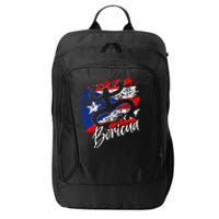 Puerto Rico Distressed Rican Roots Coqui Taino Boricua Frog City Backpack