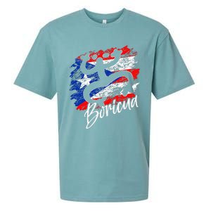 Puerto Rico Distressed Rican Roots Coqui Taino Boricua Frog Sueded Cloud Jersey T-Shirt