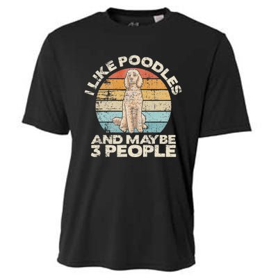 Poodle Retro Dog Lover Funny Poodle Cooling Performance Crew T-Shirt