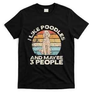 Poodle Retro Dog Lover Funny Poodle T-Shirt