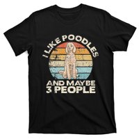 Poodle Retro Dog Lover Funny Poodle T-Shirt