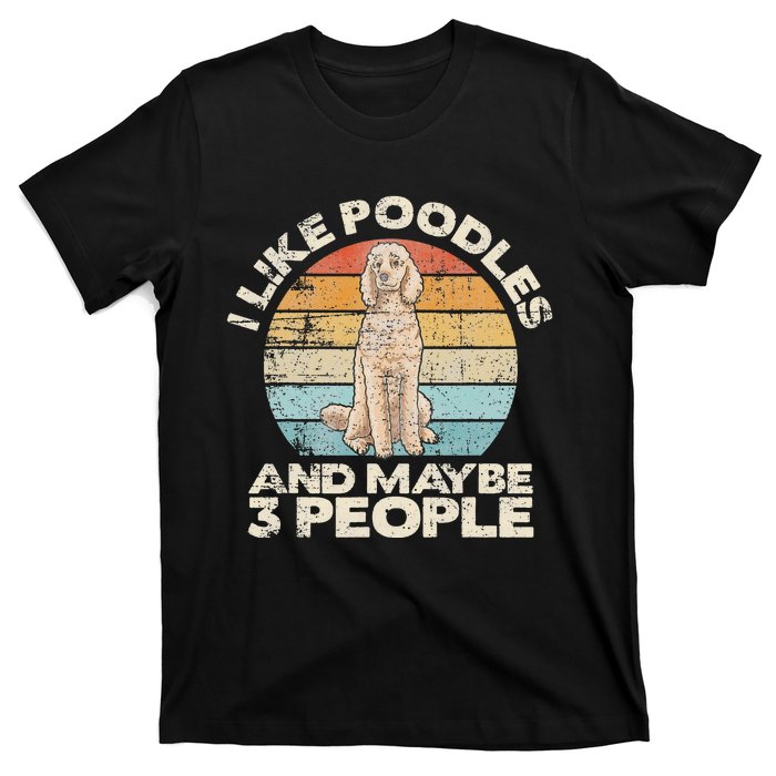 Poodle Retro Dog Lover Funny Poodle T-Shirt