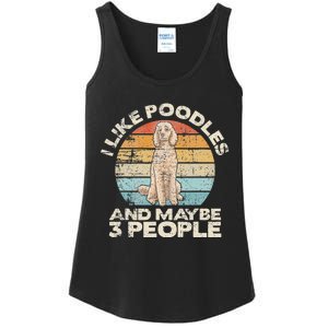 Poodle Retro Dog Lover Funny Poodle Ladies Essential Tank