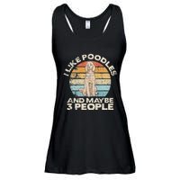 Poodle Retro Dog Lover Funny Poodle Ladies Essential Flowy Tank