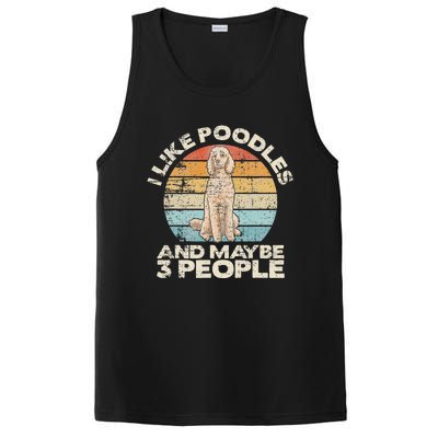 Poodle Retro Dog Lover Funny Poodle PosiCharge Competitor Tank