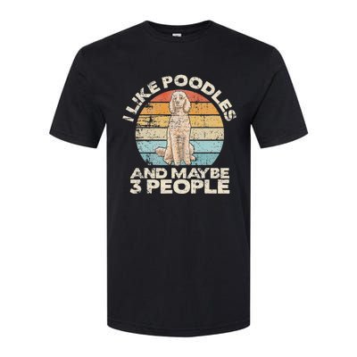 Poodle Retro Dog Lover Funny Poodle Softstyle CVC T-Shirt