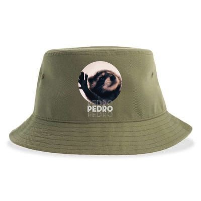 Pedro Racoon Dance Popular Internet Meme Mapache Dance Sustainable Bucket Hat