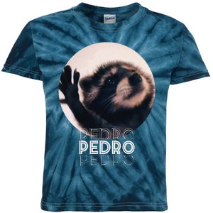 Pedro Racoon Dance Popular Internet Meme Mapache Dance Kids Tie-Dye T-Shirt