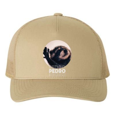 Pedro Racoon Dance Popular Internet Meme Mapache Dance Yupoong Adult 5-Panel Trucker Hat