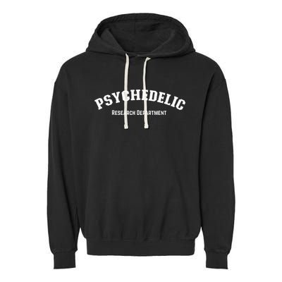 Psychedelic Research Department Funny Psychedelic Garment-Dyed Fleece Hoodie
