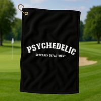 Psychedelic Research Department Funny Psychedelic Golf Towel