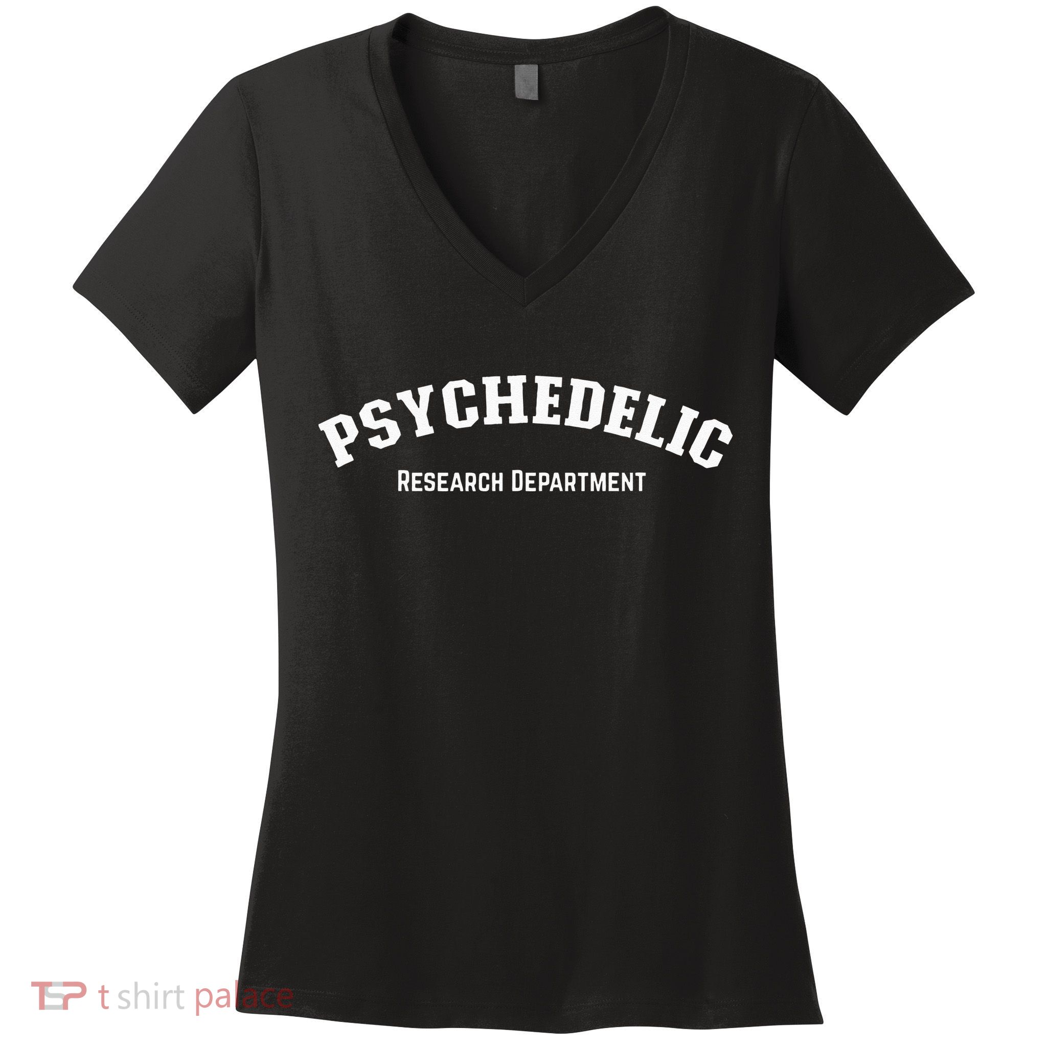 Psychedelic Research Department Funny Psychedelic Women's V-Neck T-Shirt