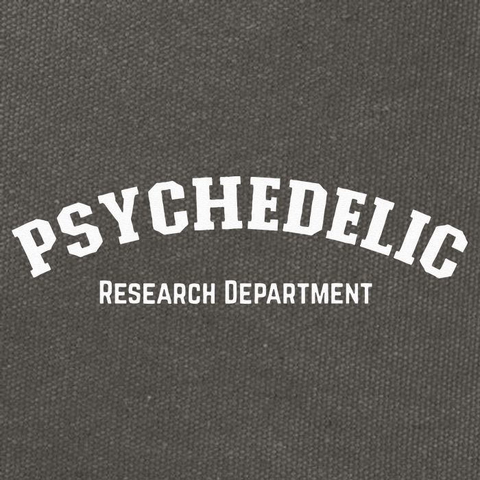 Psychedelic Research Department Funny Psychedelic Cotton Canvas Backpack