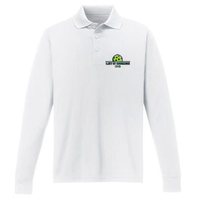 Pickle Reminder Design Performance Long Sleeve Polo