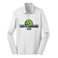 Pickle Reminder Design Silk Touch Performance Long Sleeve Polo