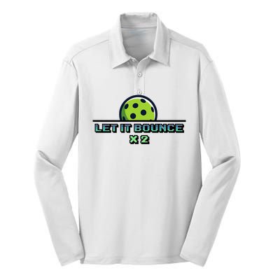 Pickle Reminder Design Silk Touch Performance Long Sleeve Polo