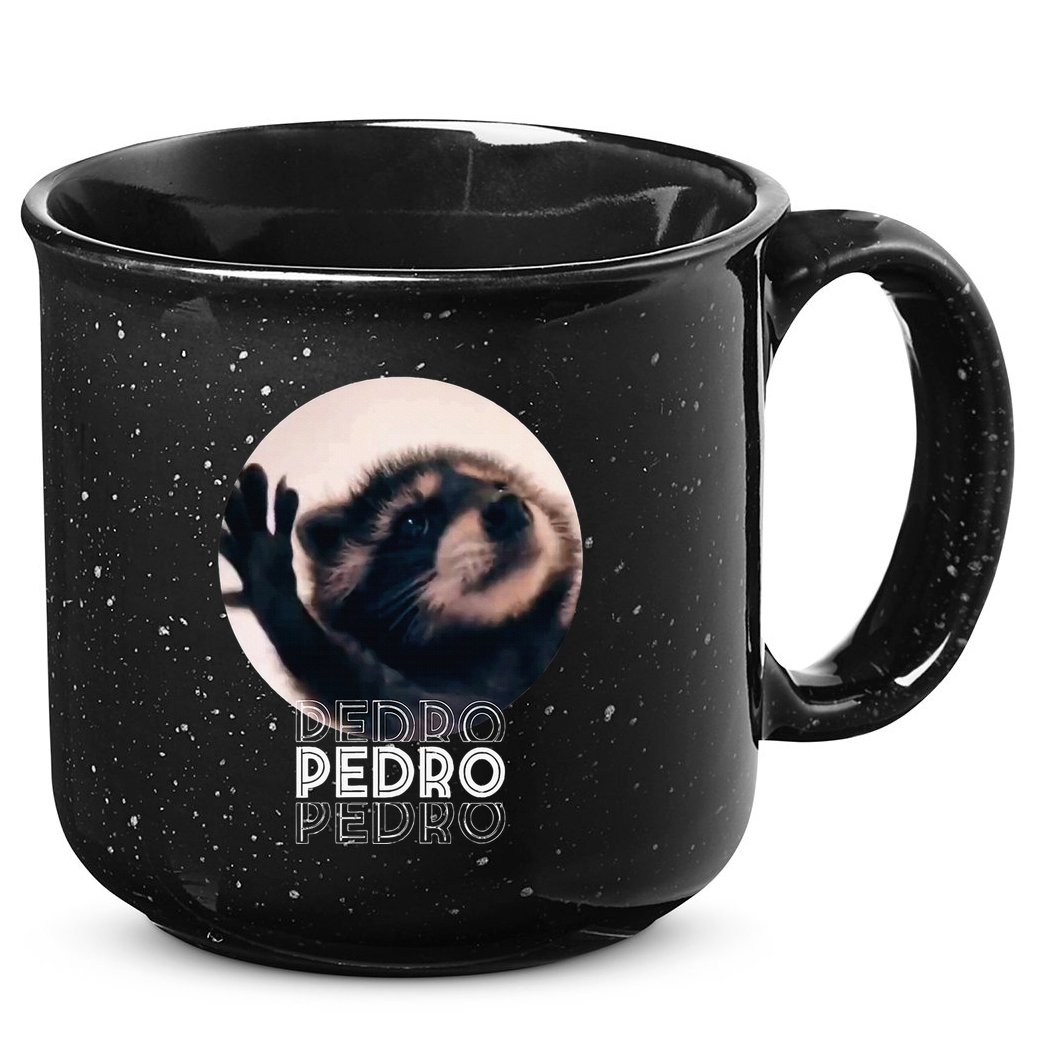 Pedro Racoon Dance Popular Internet Meme Mapache Dance 15oz Campfire Ceramic Mug