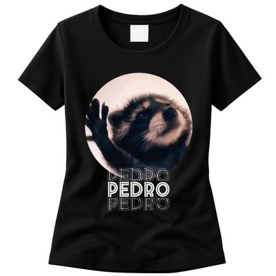 Pedro Racoon Dance Popular Internet Meme Mapache Dance Womens T-Shirt