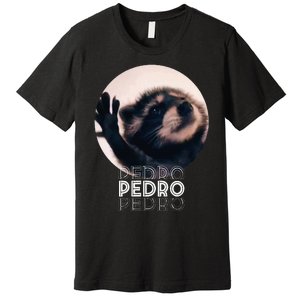 Pedro Racoon Dance Popular Internet Meme Mapache Dance Premium T-Shirt