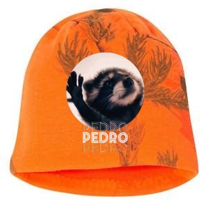 Pedro Racoon Dance Popular Internet Meme Mapache Dance Kati - Camo Knit Beanie