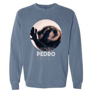 Pedro Racoon Dance Popular Internet Meme Mapache Dance Garment-Dyed Sweatshirt