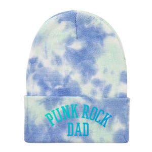 Punk Rock Dad Gift Tattoos Punker Rocker Ska Band Music Funny Gift Tie Dye 12in Knit Beanie