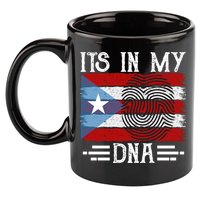Puerto Rico Dna 11oz C Handle Ceramic Mug