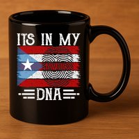 Puerto Rico Dna 11oz C Handle Ceramic Mug