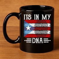 Puerto Rico Dna 11oz C Handle Ceramic Mug