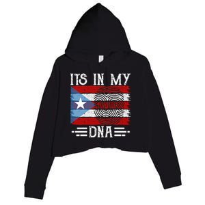 Puerto Rico Dna Crop Fleece Hoodie