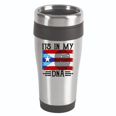 Puerto Rico Dna 16oz Travel Tumbler
