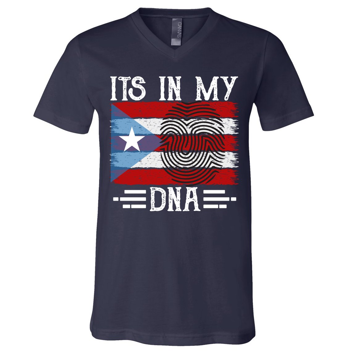 Puerto Rico Dna V-Neck T-Shirt