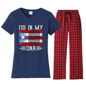 Puerto Rico Dna Women's Flannel Pajama Set