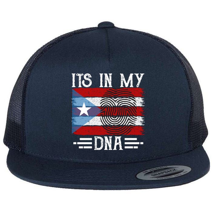 Puerto Rico Dna Flat Bill Trucker Hat