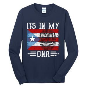 Puerto Rico Dna Tall Long Sleeve T-Shirt