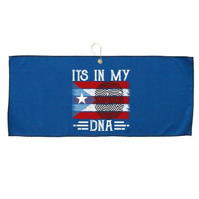 Puerto Rico Dna Large Microfiber Waffle Golf Towel