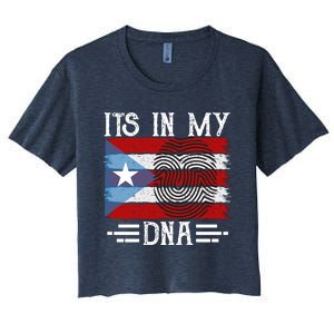 Puerto Rico Dna Women's Crop Top Tee