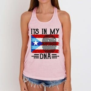 Puerto Rico Dna Women's Knotted Racerback Tank