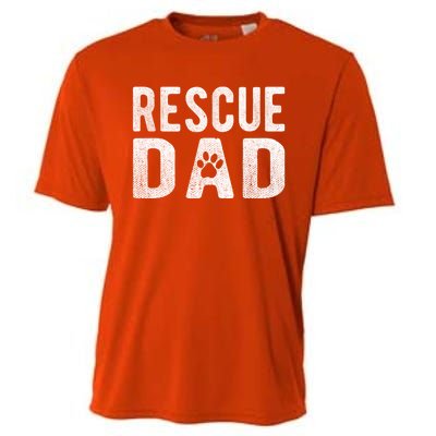 Proud Rescue Dog Dad Fathers Day Animal Lovers Gift Cooling Performance Crew T-Shirt