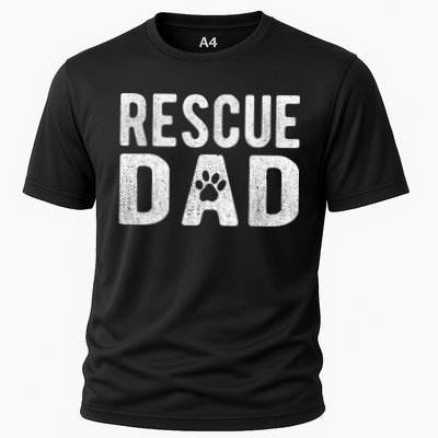 Proud Rescue Dog Dad Fathers Day Animal Lovers Gift Performance Shirt