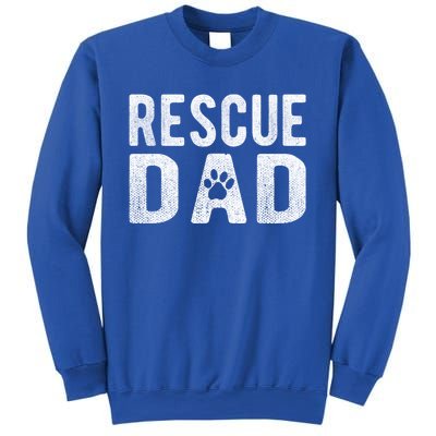 Proud Rescue Dog Dad Fathers Day Animal Lovers Gift Sweatshirt