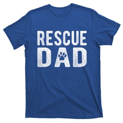 Proud Rescue Dog Dad Fathers Day Animal Lovers Gift T-Shirt