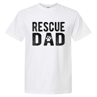 Proud Rescue Dog Dad Fathers Day Animal Lovers Gift Garment-Dyed Heavyweight T-Shirt