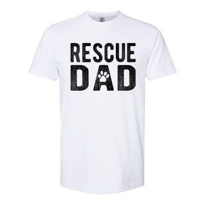 Proud Rescue Dog Dad Fathers Day Animal Lovers Gift Softstyle CVC T-Shirt