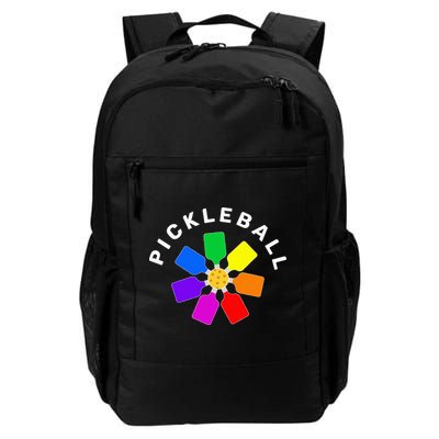 Pickleball Rainbow Design Pickleball Lover Backpack