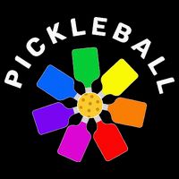 Pickleball Rainbow Design Pickleball Lover Premium T-Shirt
