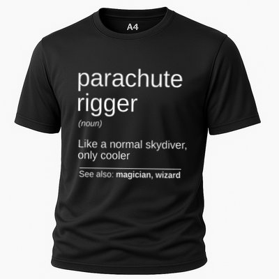 Parachute Rigger Definition Design Skydiving Packer Performance Shirt
