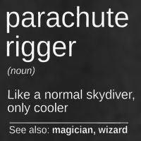 Parachute Rigger Definition Design Skydiving Packer Adult Drive Performance Visor